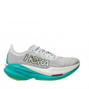 NEW HOKA women's mach x 2 sneakers in frost/electric aqua
